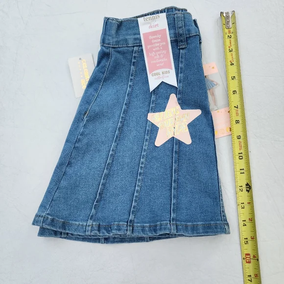 SOLD - Celebrity Ace Denim Mid-rise Mini Skirt for Girls Size 14 - Picture 6 of 6